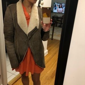 Helmut Lang shearling coat